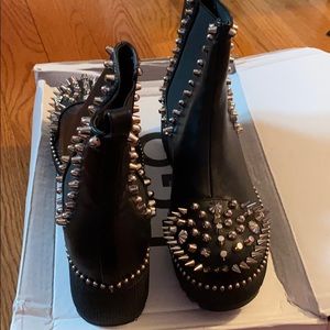 Studded ankle boots
